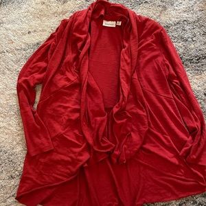 Red cardigan by Avenue